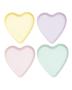 PIATTI CANDY HEARTS ASSORTITI PASTELLO PZ.8