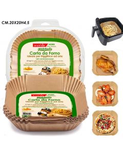  MOVIDA CARTA FORNO BIO 50PZ 20X20H4,5