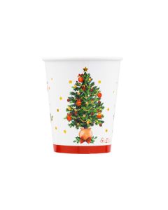 BICCHIERI E COVER CHRISTMAS WISHES PZ.8+8 64454