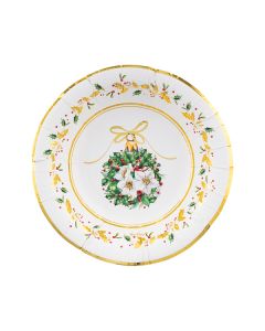 PIATTI FONDI MAGIA DEL NATALE 24CM PZ.8 64466