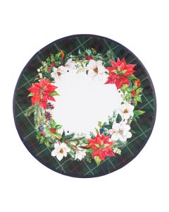 PIATTI CHRISTMAS IN TARTAN 27CM PZ.8  64483
