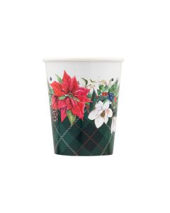 BICCHIERI E COVER CHRISTMAS IN TARTAN PZ.8+8  64486