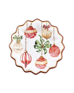 PIATTI FONDI CHRISTMAS DECO' 24CM PZ.8