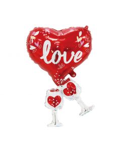 PALLONCINO MYLAR SUPERSHAPE LOVE CIN CIN LV