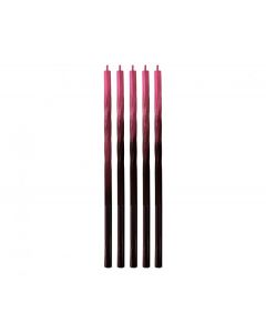 CANDELINE SWIRL OMBRE FUCSIA E NERO PZ.5