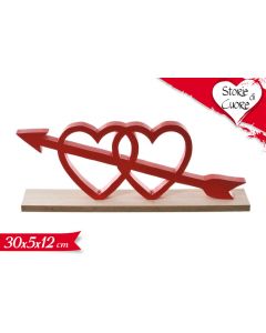 DECORAZIONE IN LEGNO A CUORE