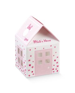SCATOLINA CASETTA MINNIE'S STARS BIANCO/ROSA 5,5x5,5x5cm PZ.10 68061