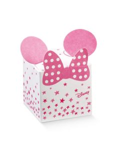 SCATOLINA CUBO MINNIE'S STARS BIANCO/ROSA 5x5x5cm PZ.10