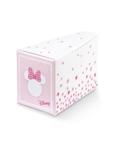 SCATOLINA FETTA TORTA MINNIE'S STARS BIANCO/ROSA 9x6x9cm PZ.10