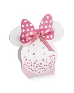 SCATOLINA MINNIE'S STARS BIANCO/ROSA 5,5x4x10,5cm  PZ.10  68068