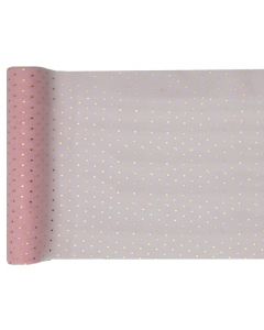 RUNNER DA TAVOLO POIS CHIC ROSA ORO