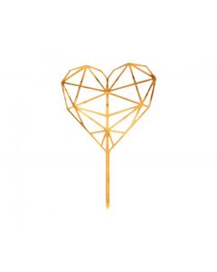 CAKE TOPPER DIAMOND HEART