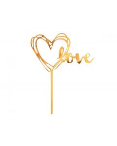 CAKE TOPPER LOVE HEART