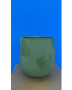 VASO IN VETRO VERDE OLIVA SYROS D.16,5CM H 17,6CM