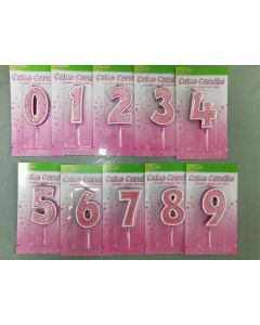 CANDELE SAGOMATE SPARKLING PINK