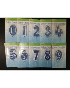 CANDELE SAGOMATE SPARKLING BLUE