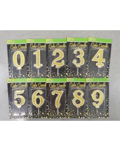 CANDELE SAGOMATE SPARKLING GOLD