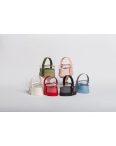 SCATOLINA OVALE TAPPO PLEX DIAMETRO 12CM H 13