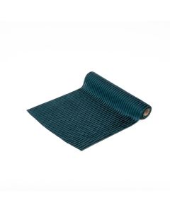 RUNNER DA TAVOLO IN VELLUTO VERDE PETROLIO 40CM X 5MT