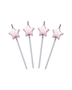 CANDELINE PICKS STELLE ROSA PERLA PZ.4