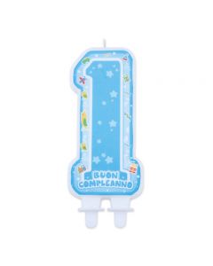 CANDELINA SAGOMATA MAXI ONE LIGHT BLUE PZ. 1