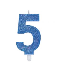 CANDELINA NUMERICA SWEETY GLITTER N.5