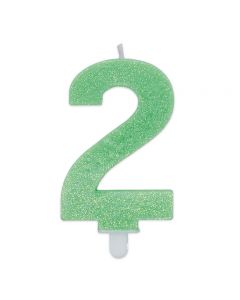 CANDELINA NUMERICA SWEETY GLITTER N.2