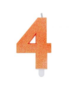 CANDELINA NUMERICA SWEETY GLITTER N.4