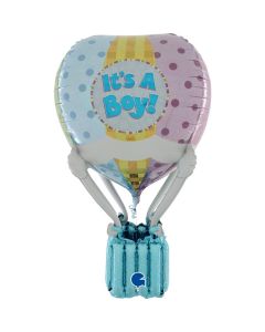 PALLONCINO MYLAR SUPERSHAPE MONGOLFIERA "IT'S A BOY" 3D