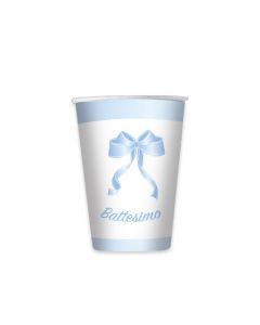 BICCHIERI BATTESIMO CELESTE PZ.8