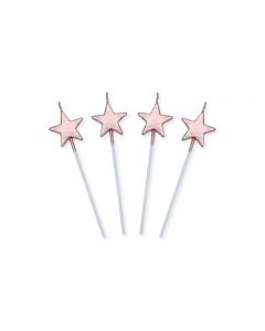 CANDELINE PICKS STELLE ROSA GOLD METAL PZ.4