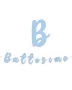 FESTONE BATTESIMO CELESTE PASTELLO