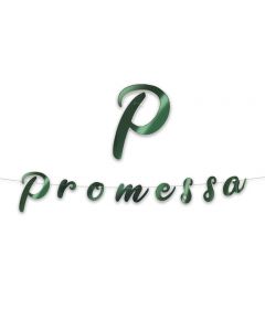 FESTONE SCRITTA PROMESSA ITALIC