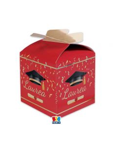 SCATOLINE IN CARTA CUBETTO FIOCCO LAUREA 5x7x5cm 25PZ.