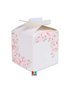 SCATOLINE CUBETTO FIOCCO FLOREAL 5x7x5cm 25PZ.
