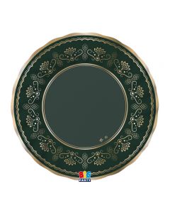 6 Piatti Ø 25 cm ROYAL GREEN GOLD