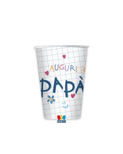 BICCHIERI AUGURI PAPA' PZ.6 76098