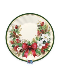 6 PIATTI Ø 25 cm VINTAGE CHRISTMAS