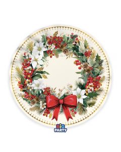 6 Piatti Fondi Ø 24 cm VINTAGE CHRISTMAS