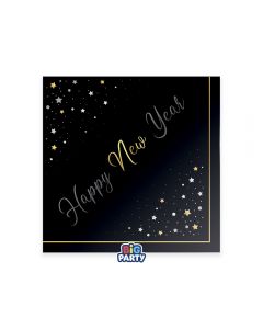 16 TOVAGLIOLI 33 x 33 cm Happy New Year Stars