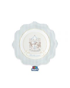 6 Piatti Ø 20 cm BATTESIMO Carillon Celeste