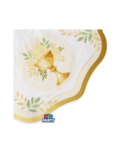 16 TOVAGLIOLI 33 x 33 cm HOLY COMUNION 