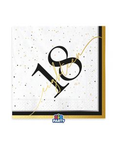 16 Tovaglioli 33 x 33 Happy Birthday Prestige 18