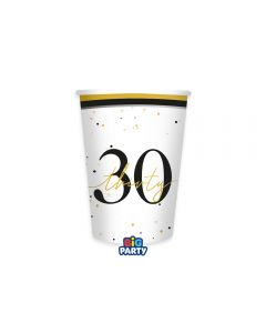 6 Bicchieri 250 cc Happy Birthday Prestige 30