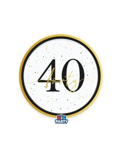 6 Piatti Ø 18 cm Happy Birthday Prestige 40