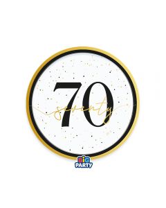 6 Piatti Ø 18 cm Happy Birthday Prestige 70