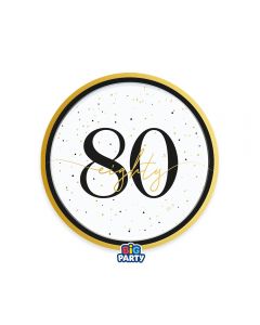 6 Piatti Ø 18 cm Happy Birthday Prestige 80