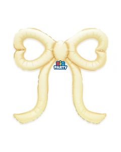 Palloncino Foil a Forma 51 x 53 cm Slim Bow Avorio