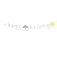 FESTONE HAPPY BIRTHDAY RAINBOW AND CLOUD
