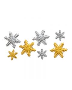 DECORAZIONI IN ZUCCHERO CRISTALLI DI GHIACCIO PZ.9